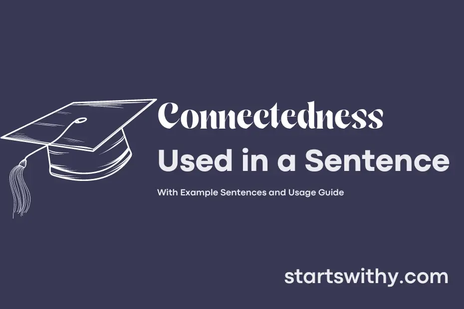 sentence with Connectedness
