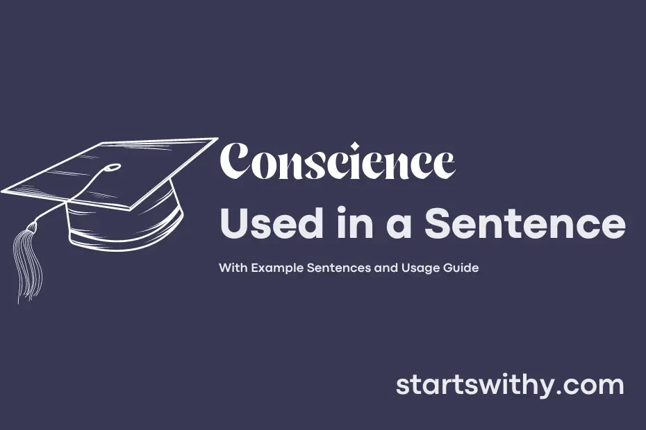 sentence with Conscience
