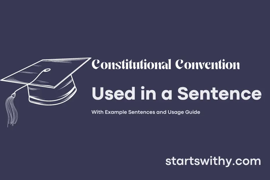 sentence with Constitutional Convention