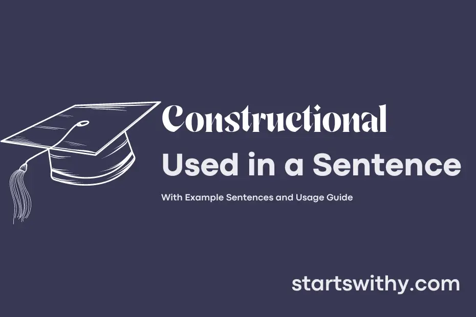 sentence with Constructional