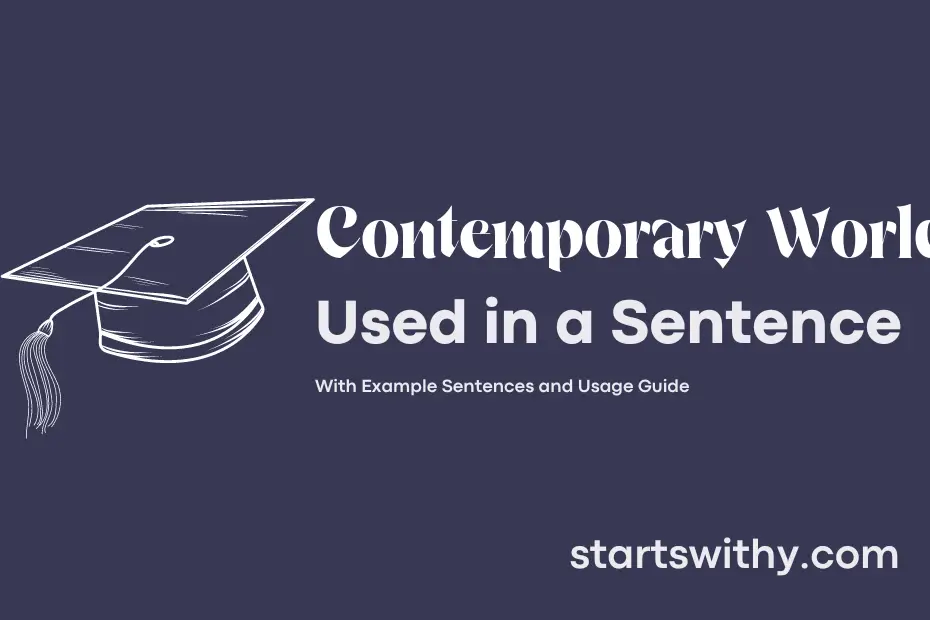 sentence with Contemporary World