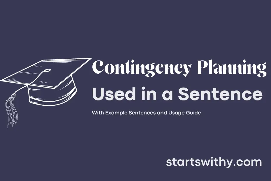 sentence with Contingency Planning