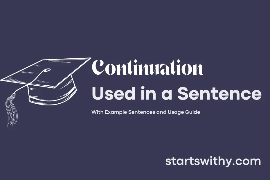 sentence with Continuation