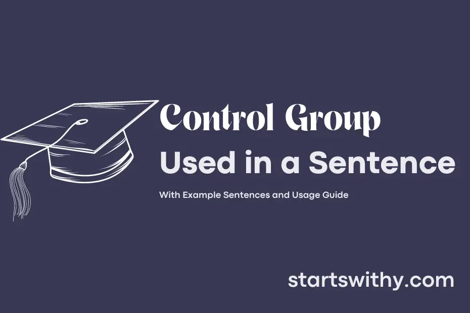 sentence with Control Group