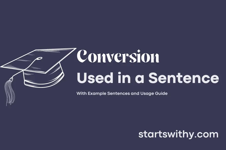 sentence with Conversion
