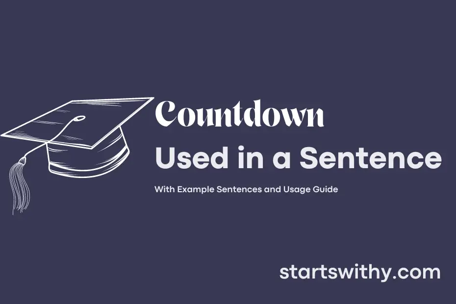 sentence with Countdown