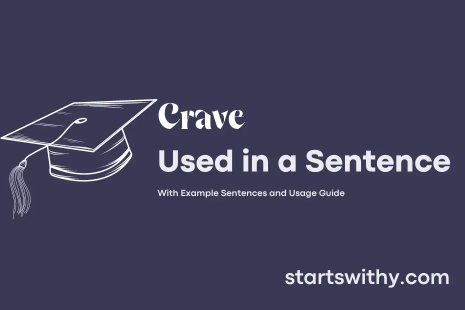 sentence with Crave