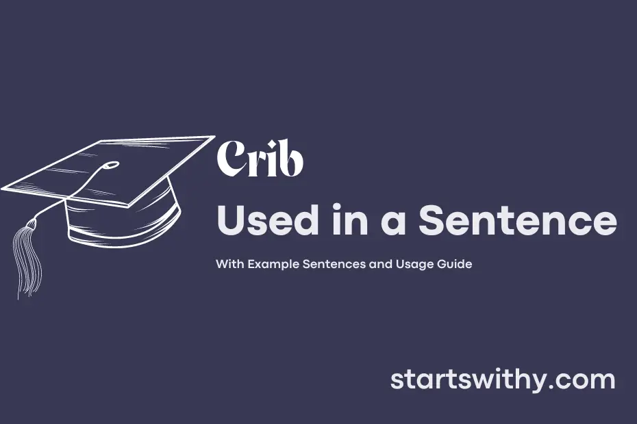 sentence with Crib