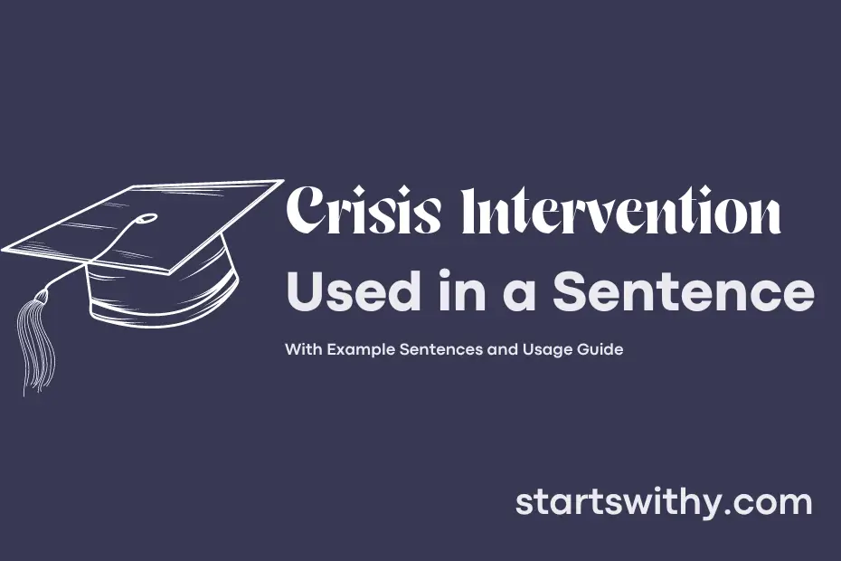 sentence with Crisis Intervention