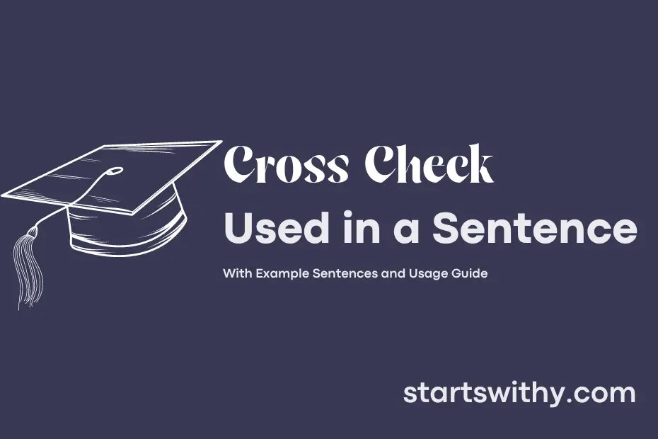 sentence with Cross Check