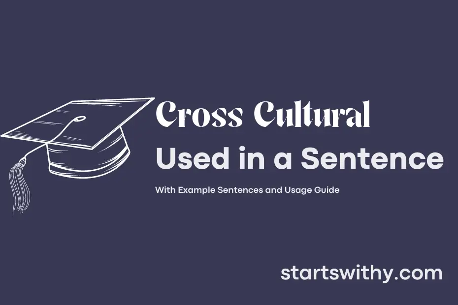 sentence with Cross Cultural