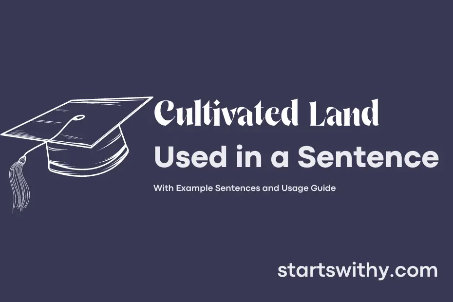 sentence with Cultivated Land