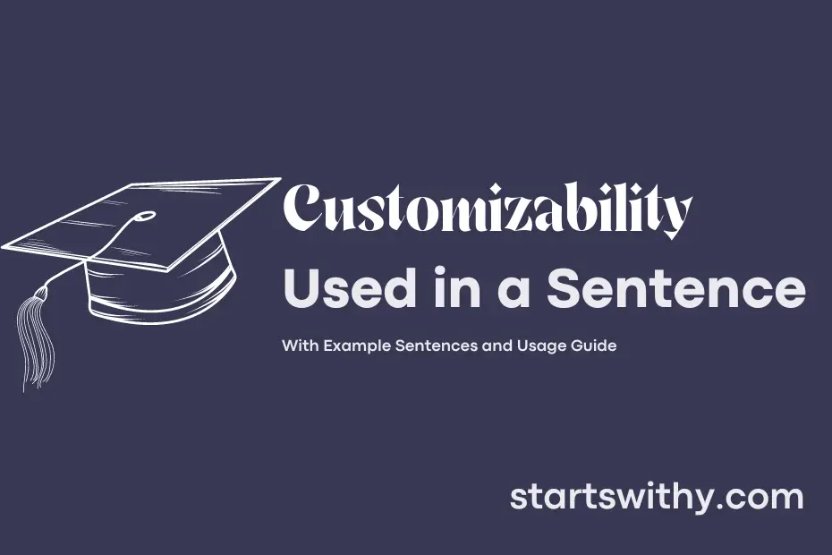 sentence with Customizability
