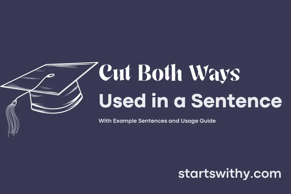 sentence with Cut Both Ways