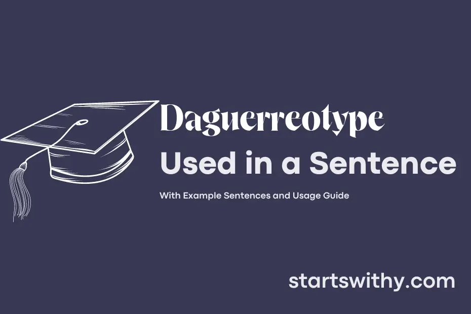 sentence with Daguerreotype
