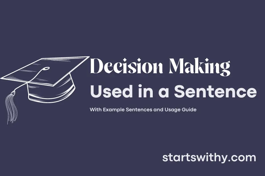 sentence with Decision Making