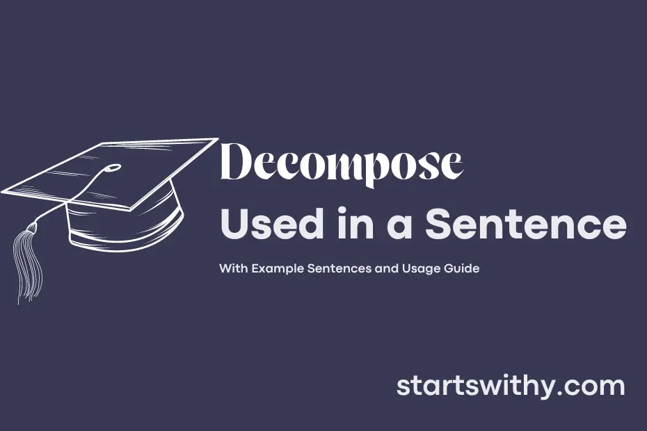 sentence with Decompose