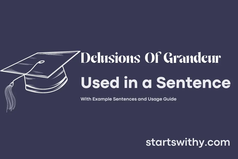 sentence with Delusions Of Grandeur