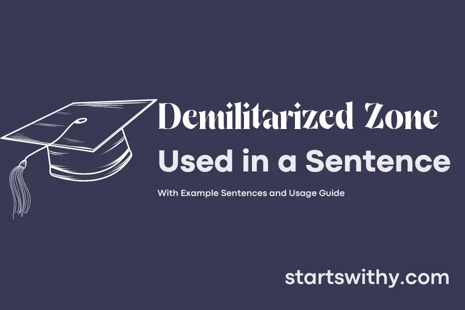 sentence with Demilitarized Zone