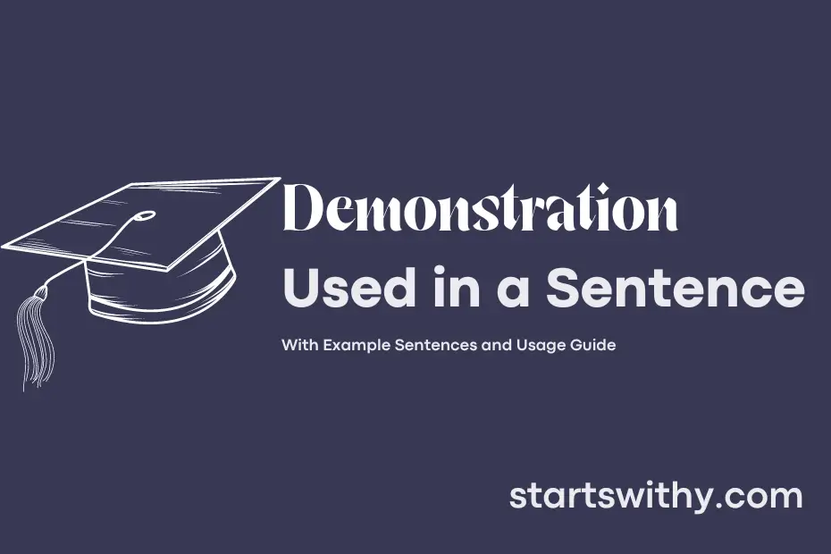 sentence with Demonstration
