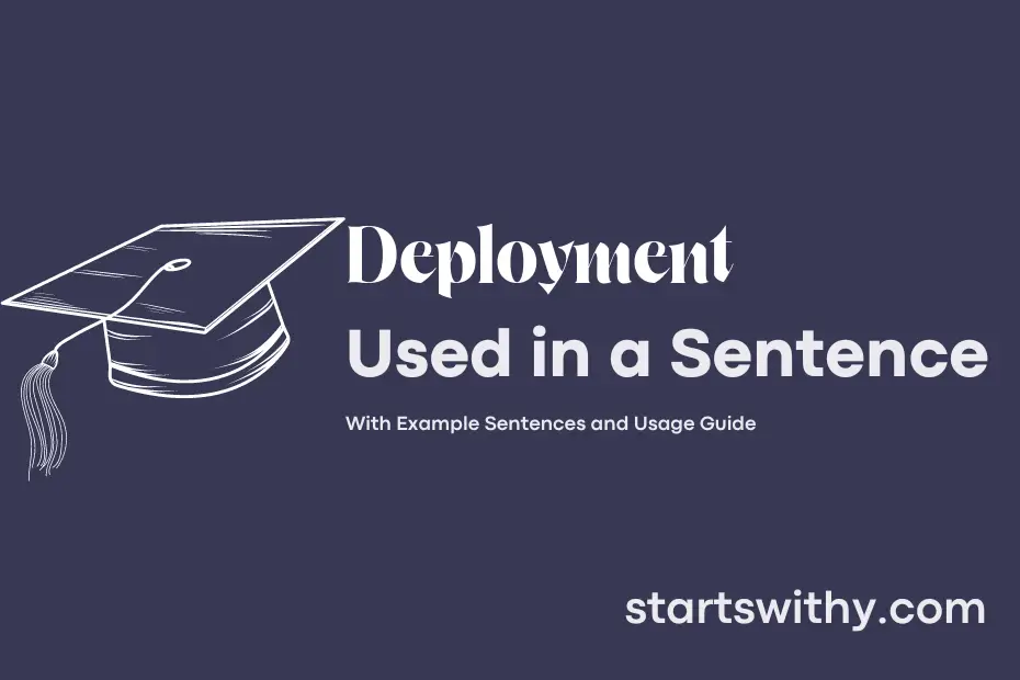 sentence with Deployment