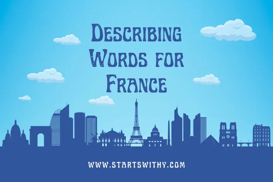 Describing Words for France