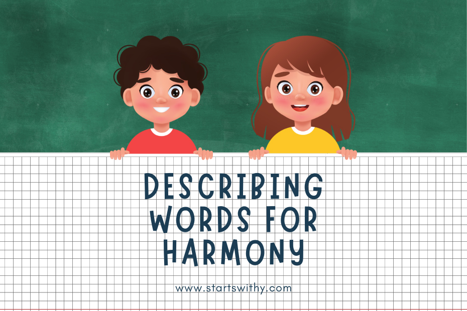 Describing Words for Harmony