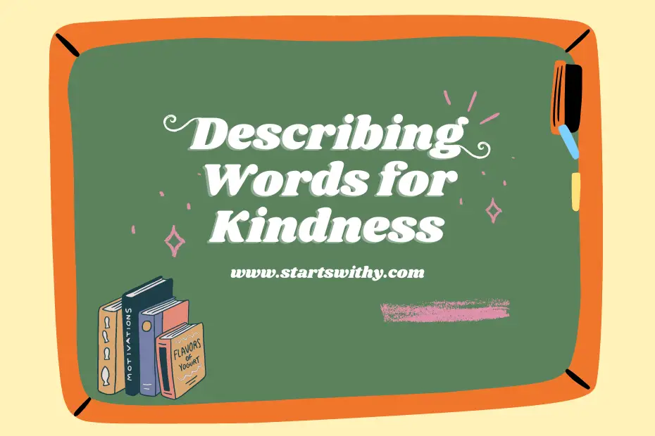 Describing Words for Kindness