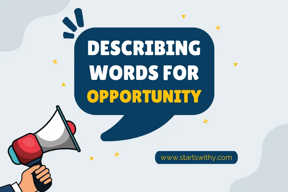 Describing Words for Opportunity