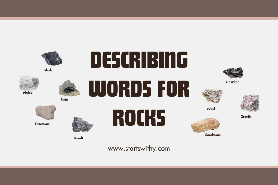 Describing Words for Rocks