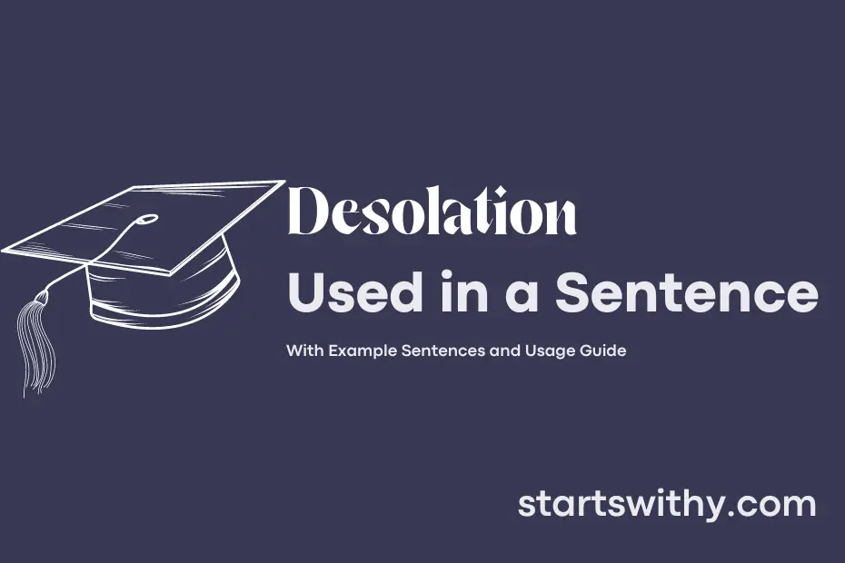 sentence with Desolation