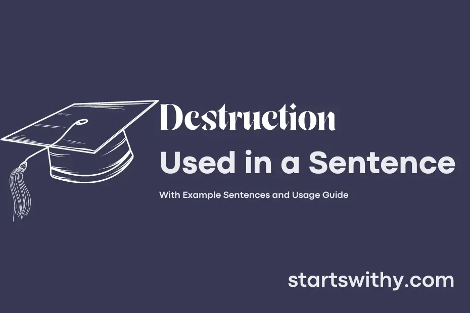 sentence with Destruction