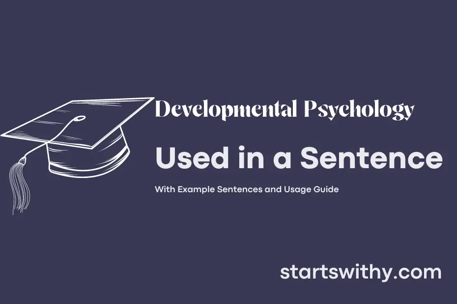 sentence with Developmental Psychology