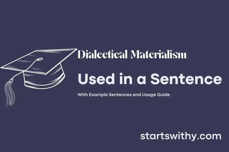 sentence with Dialectical Materialism