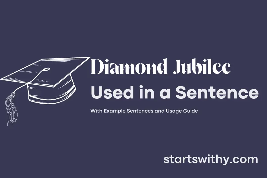 sentence with Diamond Jubilee