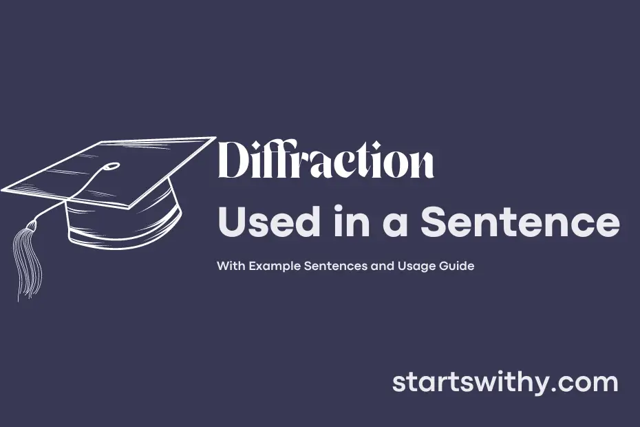 sentence with Diffraction