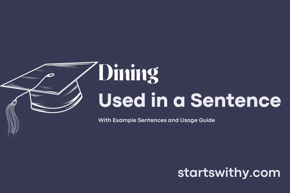 sentence with Dining