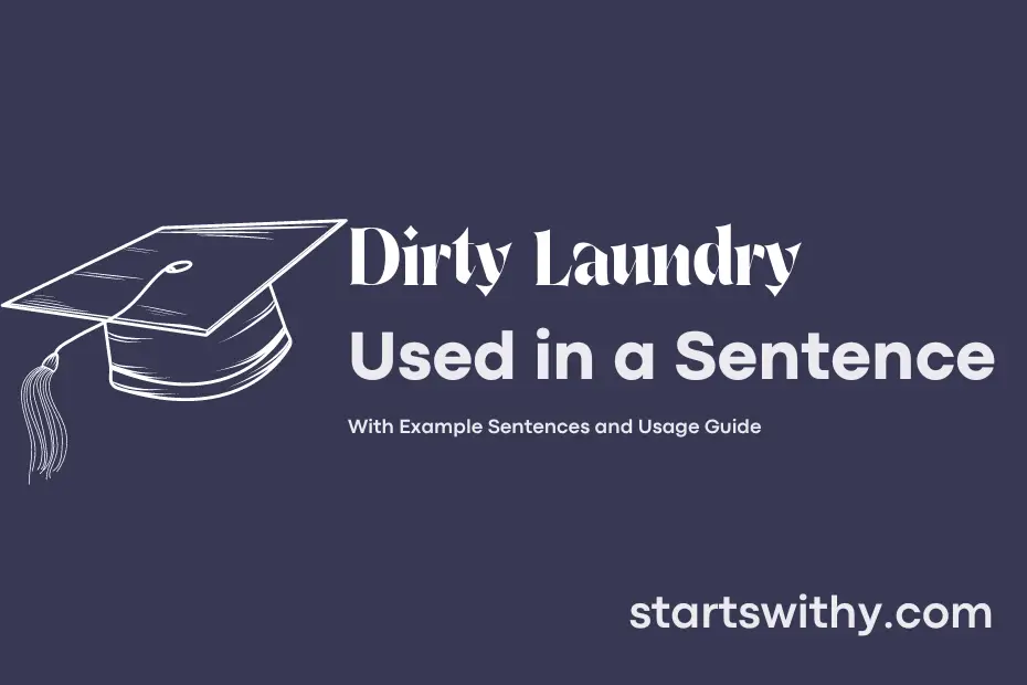 sentence with Dirty Laundry