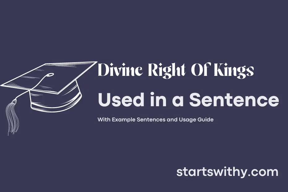 sentence with Divine Right Of Kings