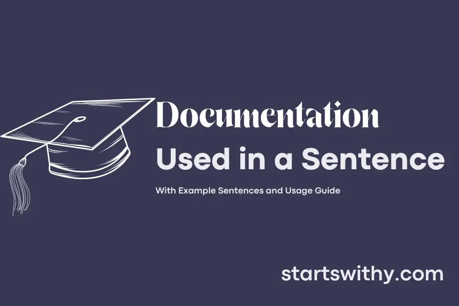 sentence with Documentation
