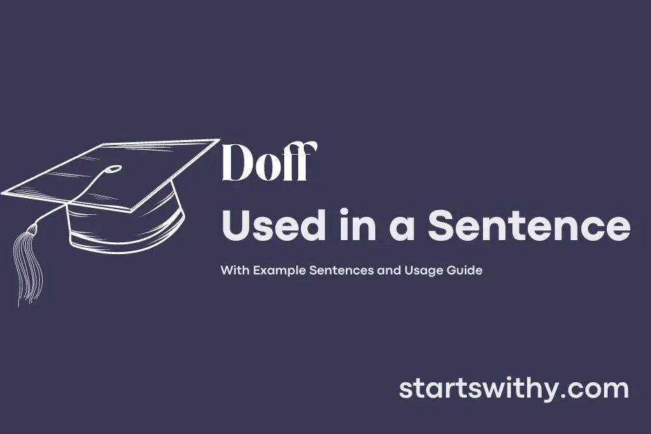 sentence with Doff
