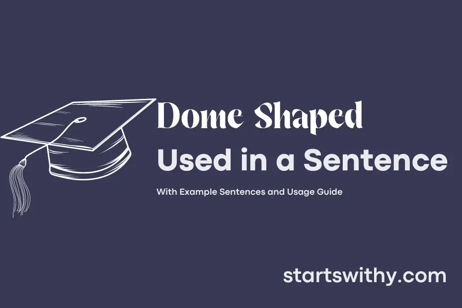 sentence with Dome Shaped