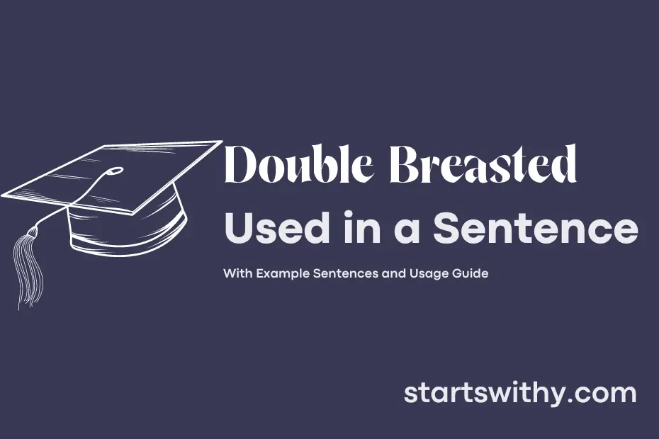 sentence with Double Breasted