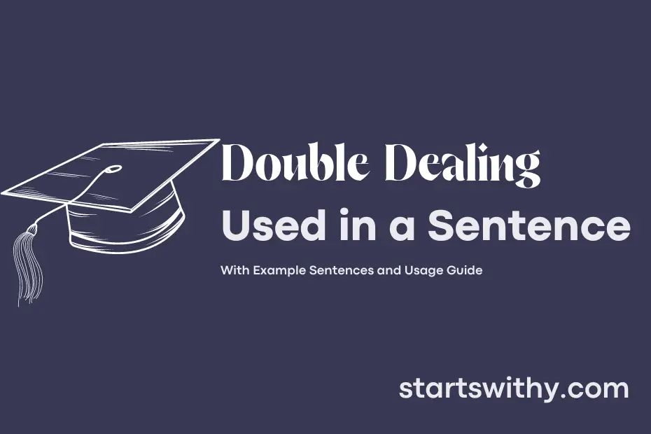 sentence with Double Dealing