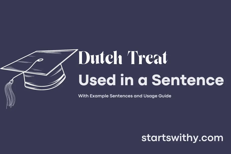 sentence with Dutch Treat
