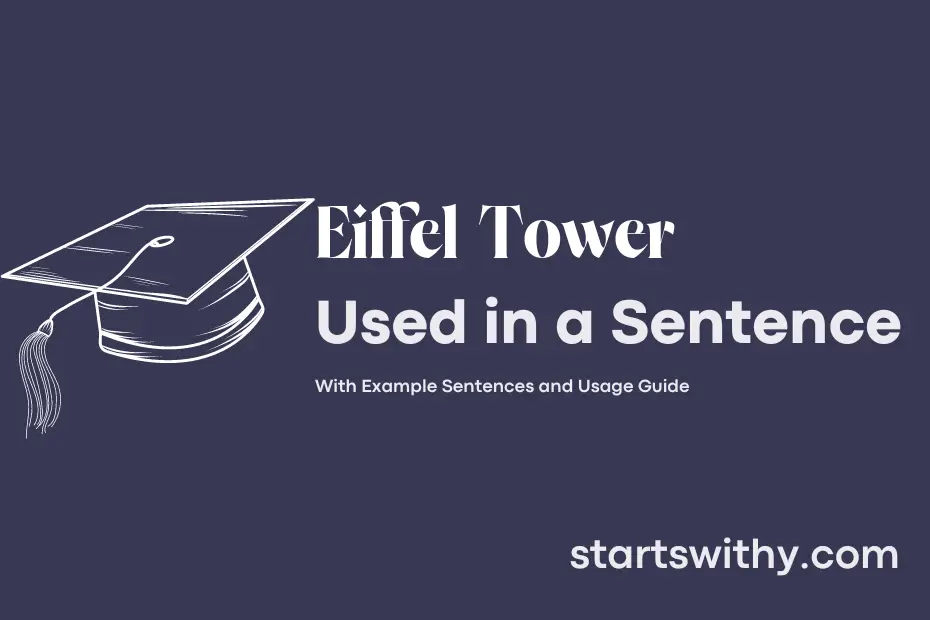 sentence with Eiffel Tower