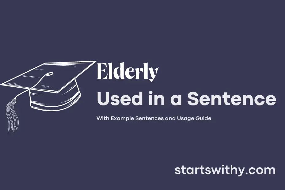 sentence with Elderly
