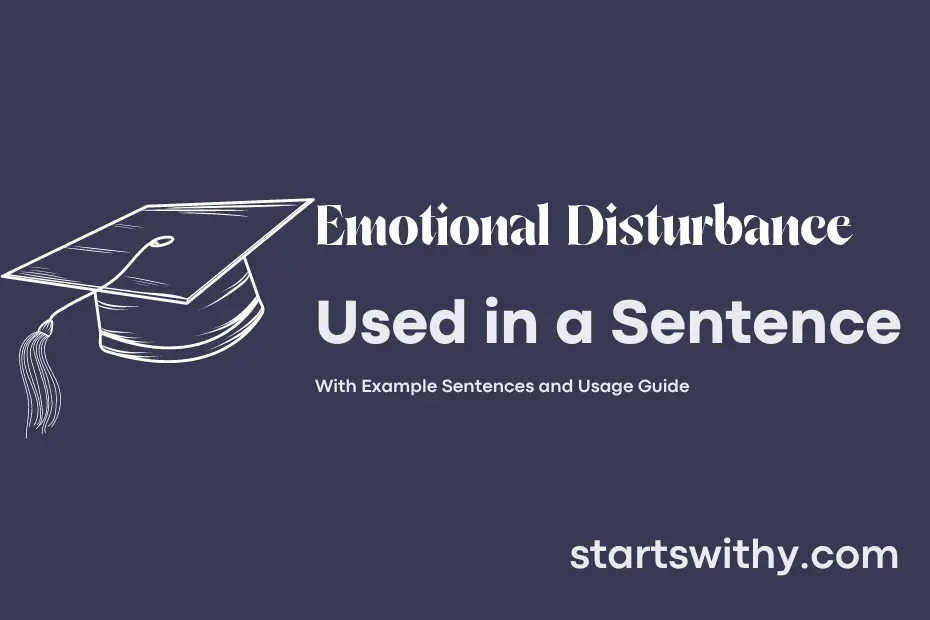 sentence with Emotional Disturbance