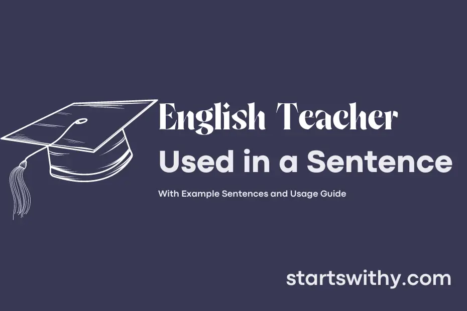 sentence with English Teacher
