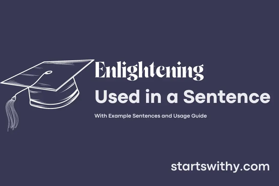 sentence with Enlightening